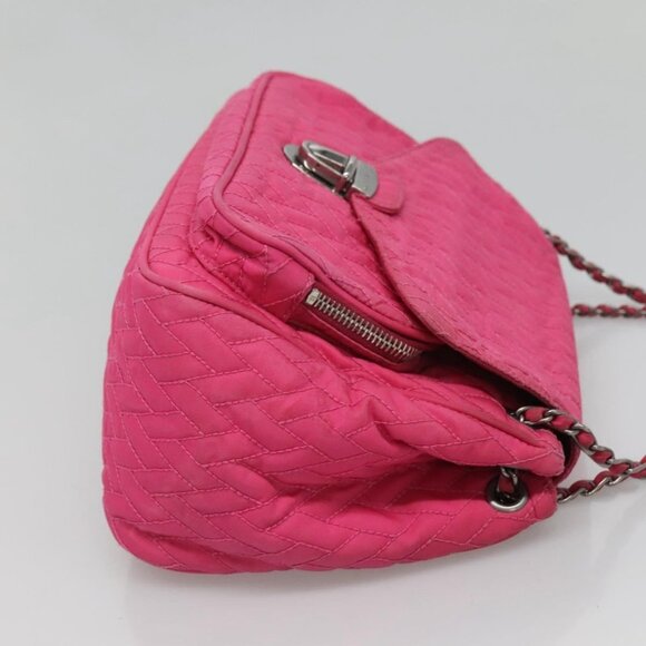 PRADA Chain Shoulder Bag Nylon Pink Auth - Picture 5 of 16